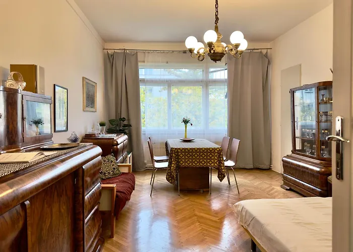 Apartment Sedlčanská - You Will Save Money Here - equipped with antique furniture